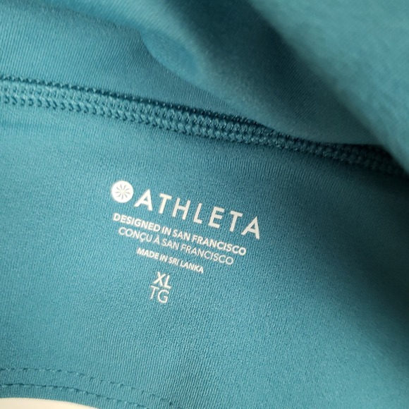 Athleta Transcend Plunge Bra Blue/Green XL - Picture 4 of 6